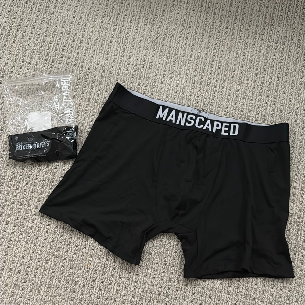 MANSCAPED Men’s Anti-Chafe Athletic Performance Boxer Briefs Underwear L NWT